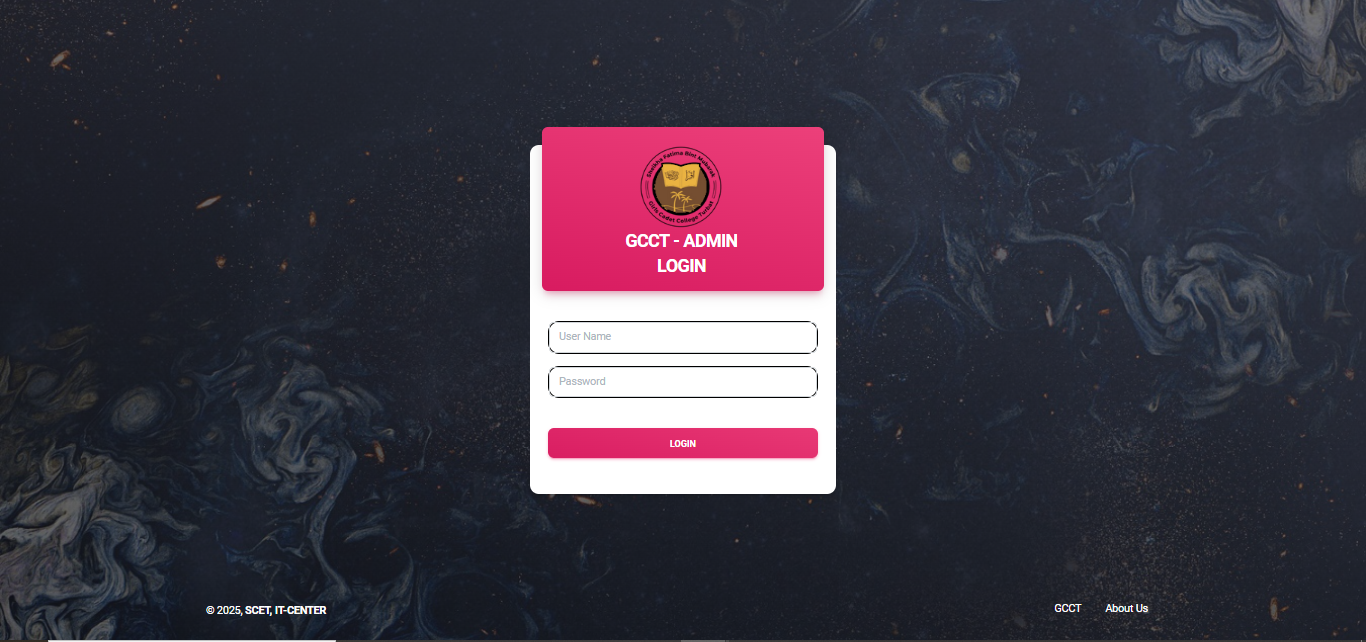 GCCT LMS Screenshot